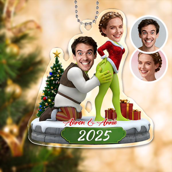 Custom Christmas Ornaments Personalized Christmas Ornaments With Photos Gifts For Lovers For Couples-mekesllser-Mekesllser,Christmas,Home Decor,Christmas Ornament