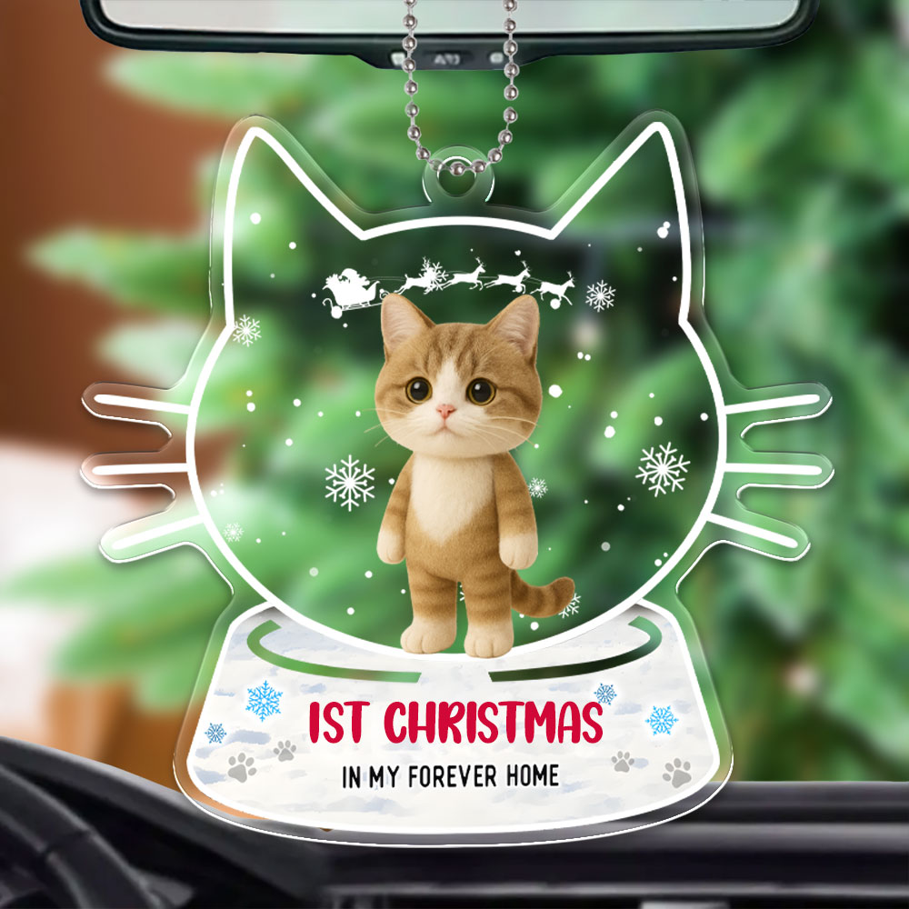 Custom 3d Effective Cristmas Ornament Custom Face & Name Decor Ornaments Gifts For Family For Christmas For Pet-mekesllser-Mekesllser,For Pet Lovers,Christmas,Home Decor,AI,Christmas Ornament