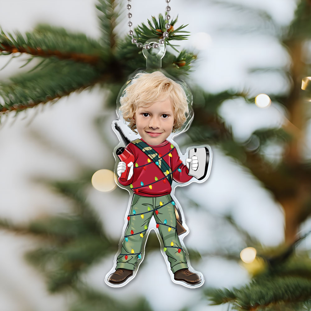 Custom 3d Effective Cristmas Ornament Custom Face & Name Decor Ornaments Gifts For Family For Lover For Kids-mekesllser-Mekesllser,Christmas,Home Decor,Christmas Ornament