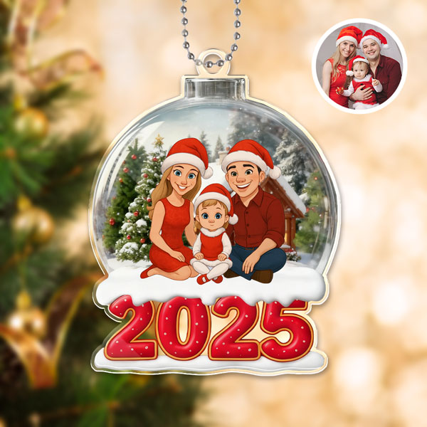 Custom Christmas Ornaments Personalized Christmas Ornaments With Photos Gifts For Family For Christmas-mekesllser-Mekesllser,Christmas,Home Decor,AI,Christmas Ornament