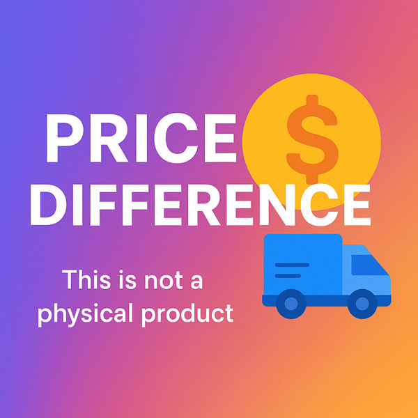 After-sales Service: Price Or Shipping Adjustment- For Existing Orders - Do Not Buy As Product