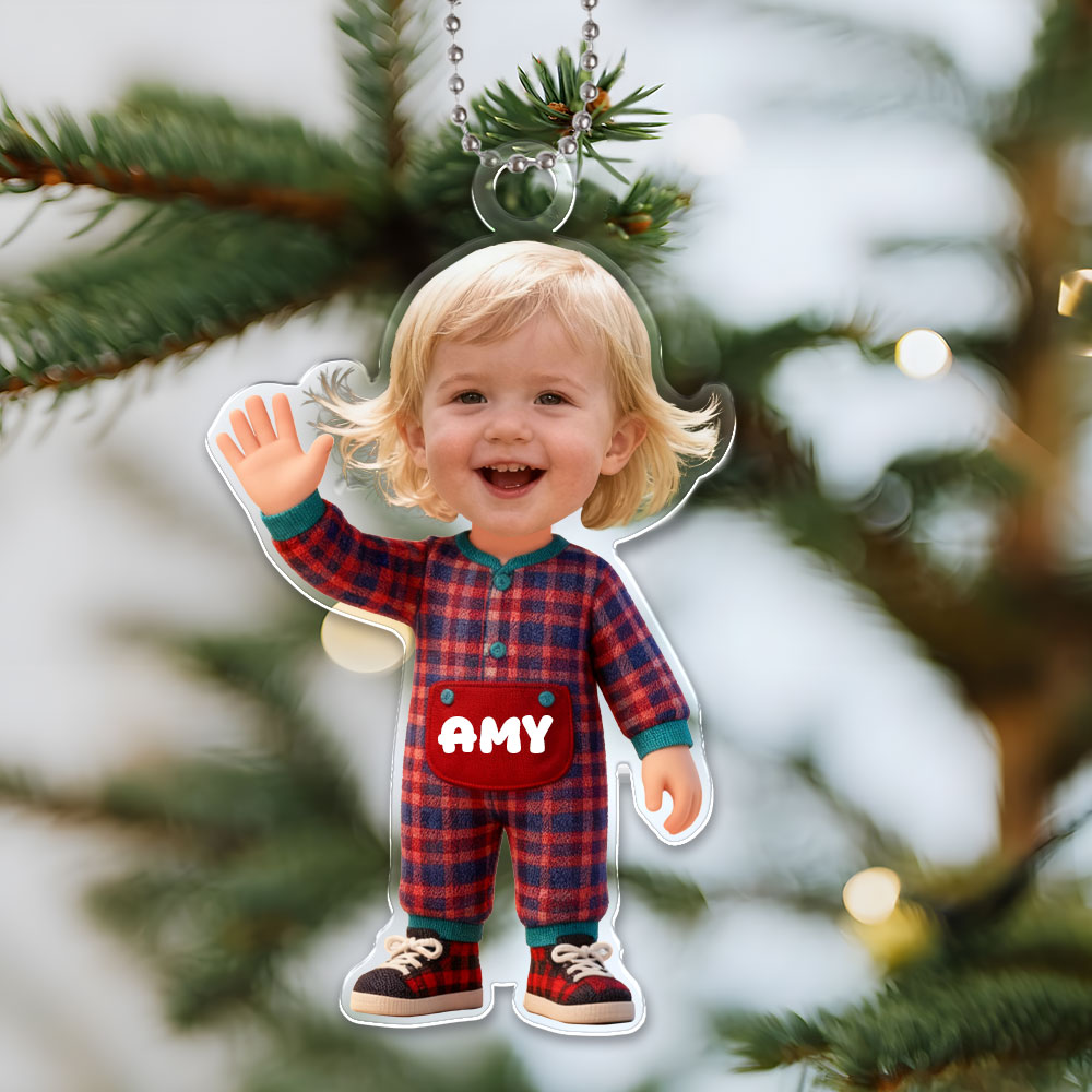 Custom 3d Effective Cristmas Ornament Custom Face & Name Decor Ornaments Gifts For Family For Lovers For Kids-mekesllser-Mekesllser,Christmas,Home Decor,Christmas Ornament