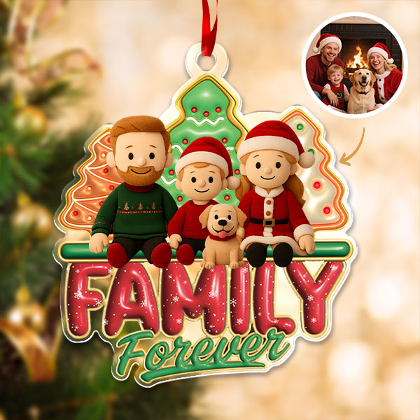 Custom Christmas Ornaments Personalized Christmas Ornaments With Photos Gifts For Couples For Family-mekesllser-Mekesllser,Christmas,Home Decor,AI,Christmas Ornament