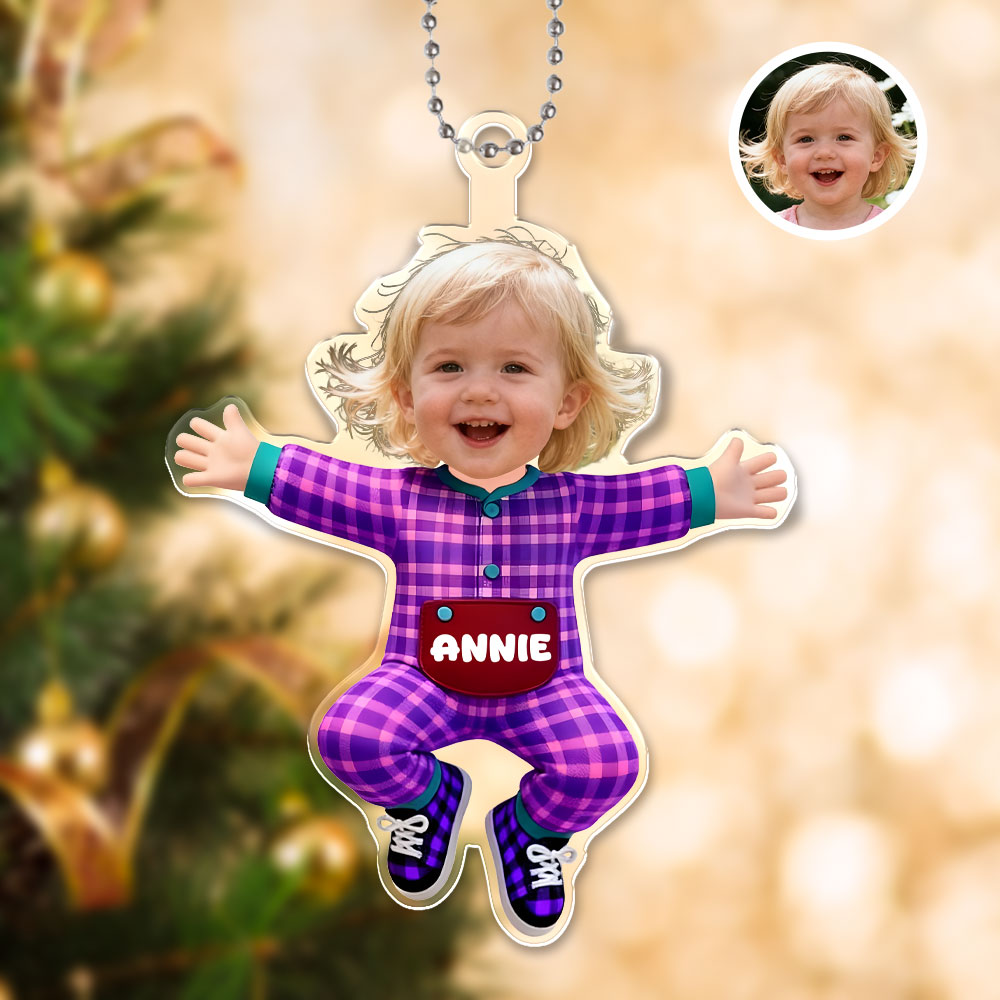 Custom 3d Effective Cristmas Ornament Custom Face & Name Decor Ornaments Gifts For Family For Lover For Christmas For Kids-mekesllser-Mekesllser,Christmas,Home Decor,Christmas Ornament