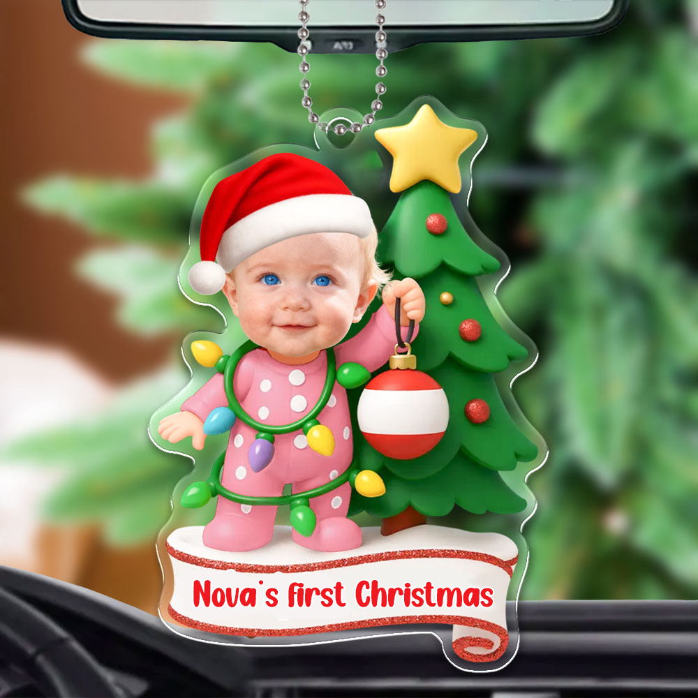Custom 3d Effective Cristmas Ornament Custom Face & Name Decor Ornaments Gifts For Family For Lovers For Christmas For Baby-mekesllser-Mekesllser,Christmas,Home Decor,Christmas Ornament