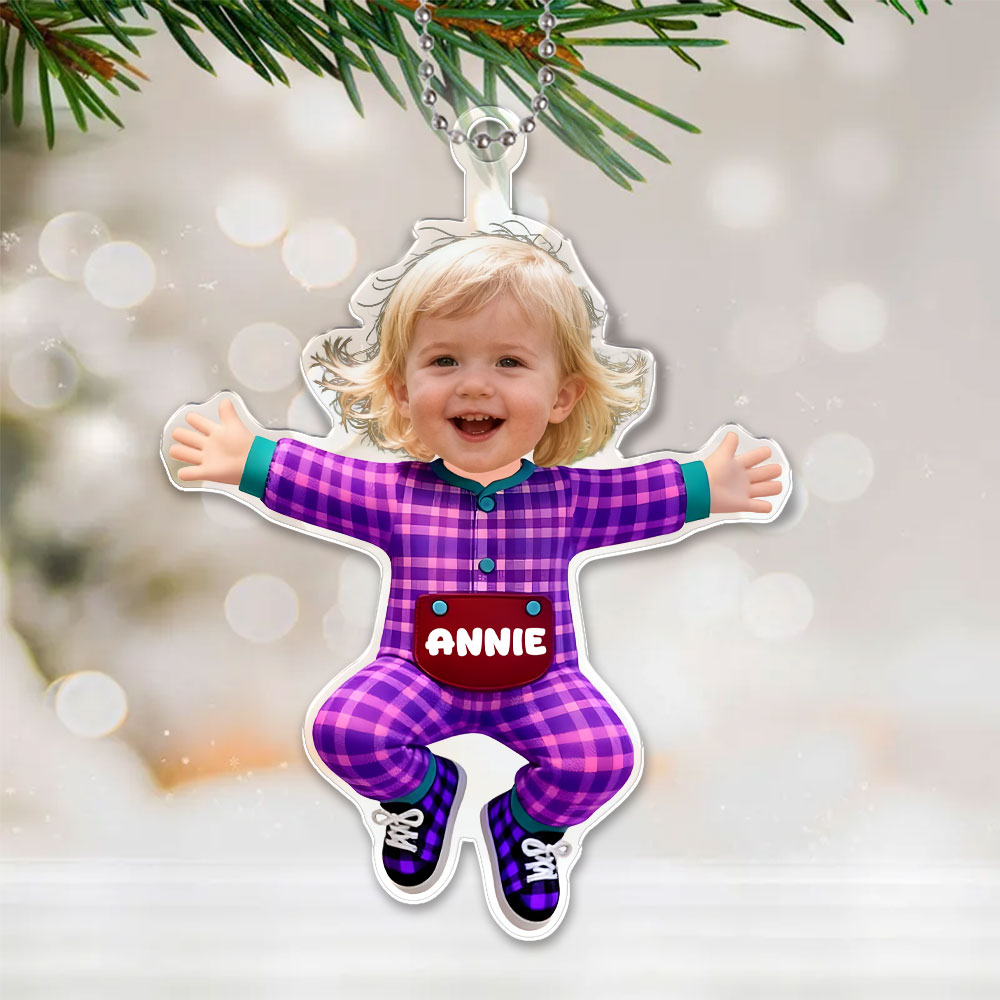 Custom 3d Effective Cristmas Ornament Custom Face & Name Decor Ornaments Gifts For Family For Lover For Christmas For Kids-mekesllser-Mekesllser,Christmas,Home Decor,Christmas Ornament