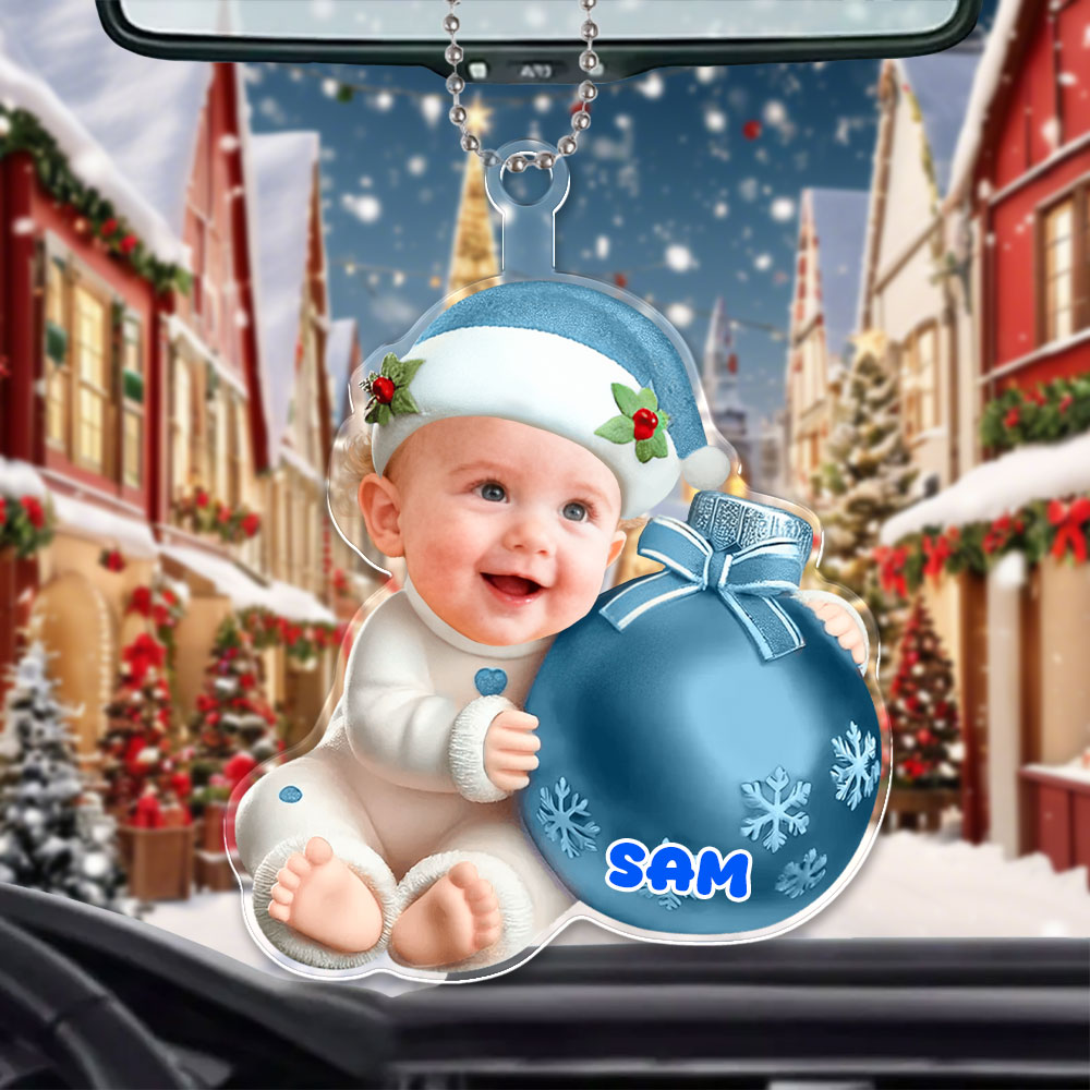 Custom 3d Effective Cristmas Ornament Custom Face & Name Decor Ornaments Gifts For Family For Christmas For Baby-mekesllser-Mekesllser,Christmas,Home Decor,Christmas Ornament