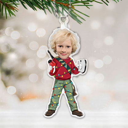 Custom 3d Effective Cristmas Ornament Custom Face & Name Decor Ornaments Gifts For Family For Lover For Kids-mekesllser-Mekesllser,Christmas,Home Decor,Christmas Ornament