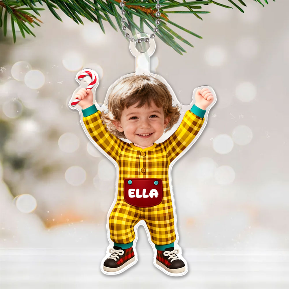 Custom 3d Effective Cristmas Ornament Custom Face & Name Decor Ornaments Gifts For Family For Lovers For Christmas For Kid-mekesllser-Mekesllser,Christmas,Home Decor,Christmas Ornament