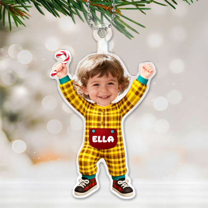 Custom 3d Effective Cristmas Ornament Custom Face & Name Decor Ornaments Gifts For Family For Lovers For Christmas For Kid-mekesllser-Mekesllser,Christmas,Home Decor,Christmas Ornament