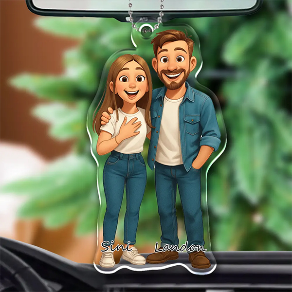 Custom 3d Effective Ornament Custom Face & Name Decor Ornaments Gifts For Lovers For Couple-mekesllser-Mekesllser,Christmas,Home Decor,Christmas Ornament,Ornament