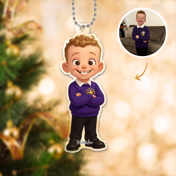Custom 3d Effective Cristmas Ornament Custom Face & Name Decor Ornaments Gifts For Family For Lovers For Christmas For Boys-mekesllser-Mekesllser,Christmas,Home Decor,AI,Christmas Ornament