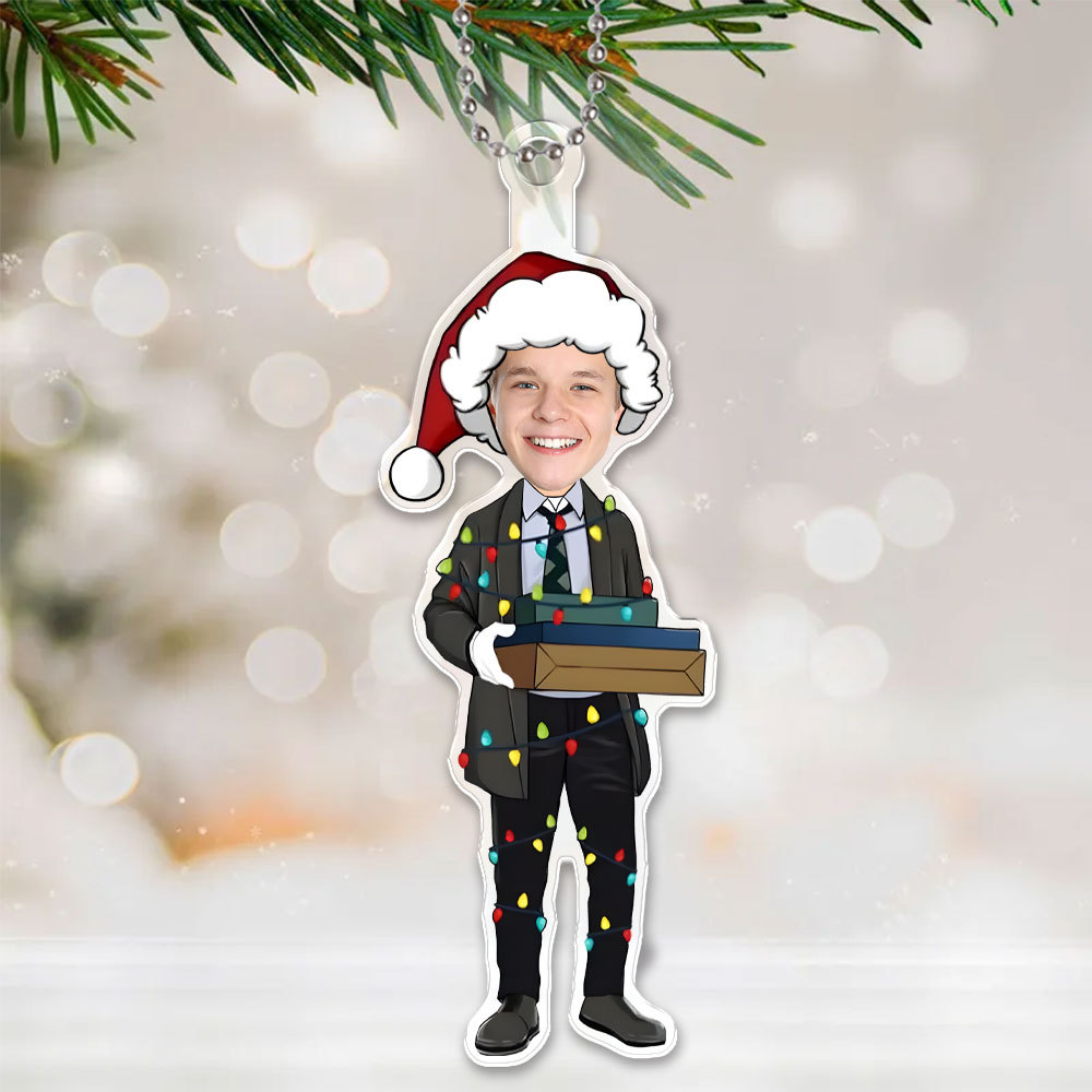 Custom 3d Effective Cristmas Ornament Custom Face & Name Decor Ornaments Gifts For Family For Lover For Kids For Christmas-mekesllser-Mekesllser,Christmas,Home Decor,Christmas Ornament