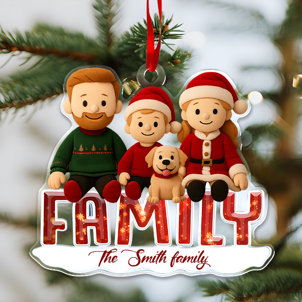 Custom Christmas Ornaments Personalized Christmas Ornaments With Photos Gifts For Lover For Family-mekesllser-Mekesllser,Christmas,Home Decor,AI,Christmas Ornament