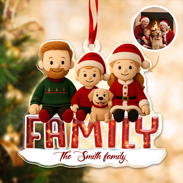 Custom Christmas Ornaments Personalized Christmas Ornaments With Photos Gifts For Lover For Family-mekesllser-Mekesllser,Christmas,Home Decor,AI,Christmas Ornament