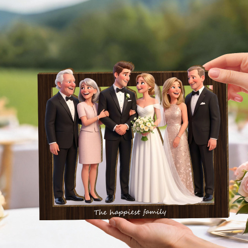 Custom Wooden Wall Art – Elegant Home Decor, Personalized 3d Wooden Photo Frame Art, Memorable Wedding Gift For Couples