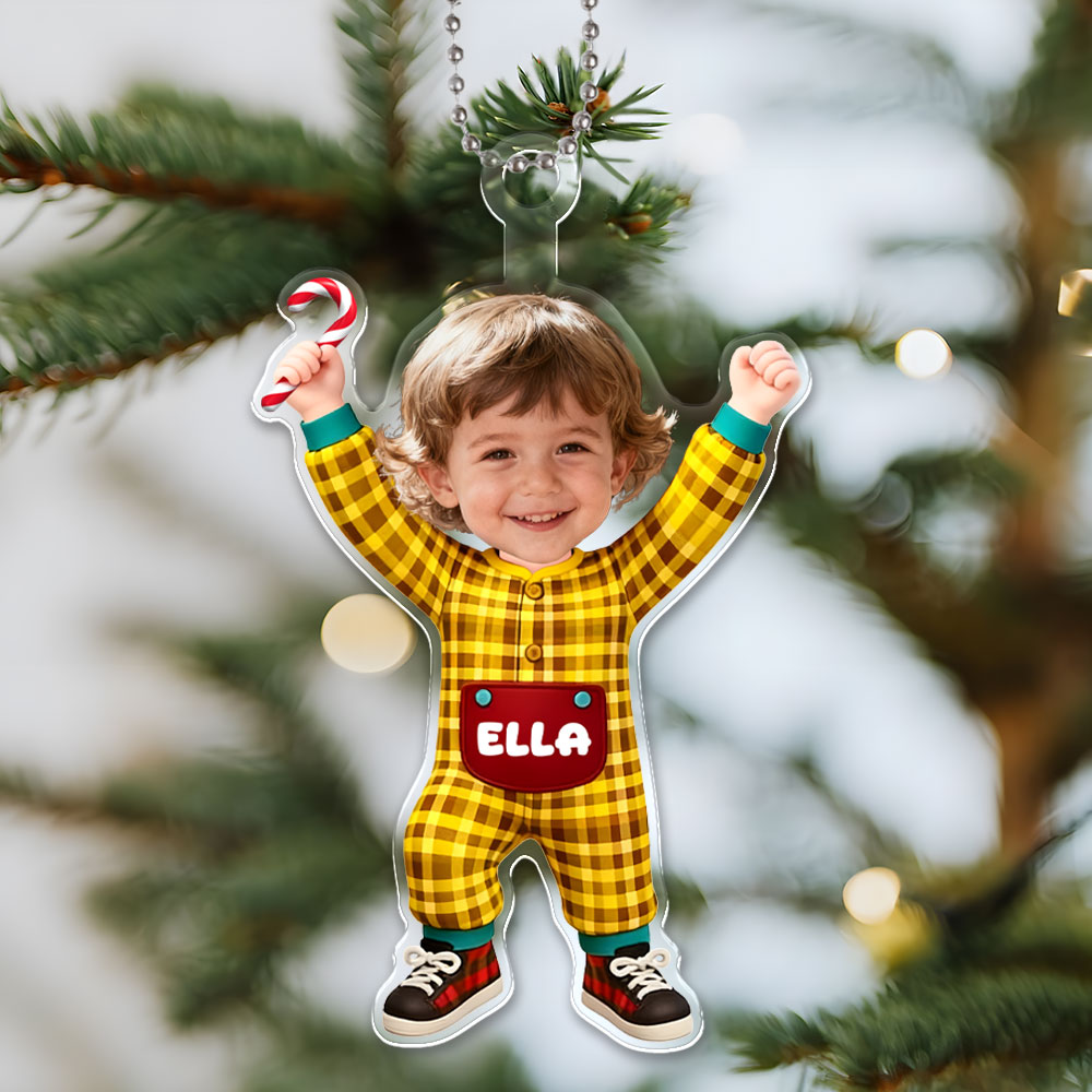 Custom 3d Effective Cristmas Ornament Custom Face & Name Decor Ornaments Gifts For Family For Lovers For Christmas For Kid-mekesllser-Mekesllser,Christmas,Home Decor,Christmas Ornament