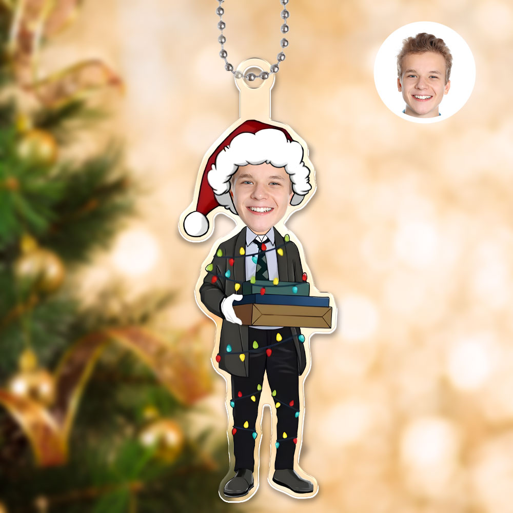 Custom 3d Effective Cristmas Ornament Custom Face & Name Decor Ornaments Gifts For Family For Lover For Kids For Christmas-mekesllser-Mekesllser,Christmas,Home Decor,Christmas Ornament