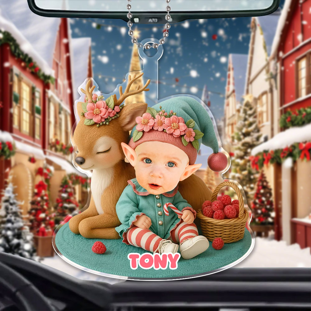 Custom 3d Effective Cristmas Ornament Custom Face & Name Decor Ornaments Gifts For Family For Christmas For Babies-mekesllser-Mekesllser,Christmas,Home Decor,Christmas Ornament