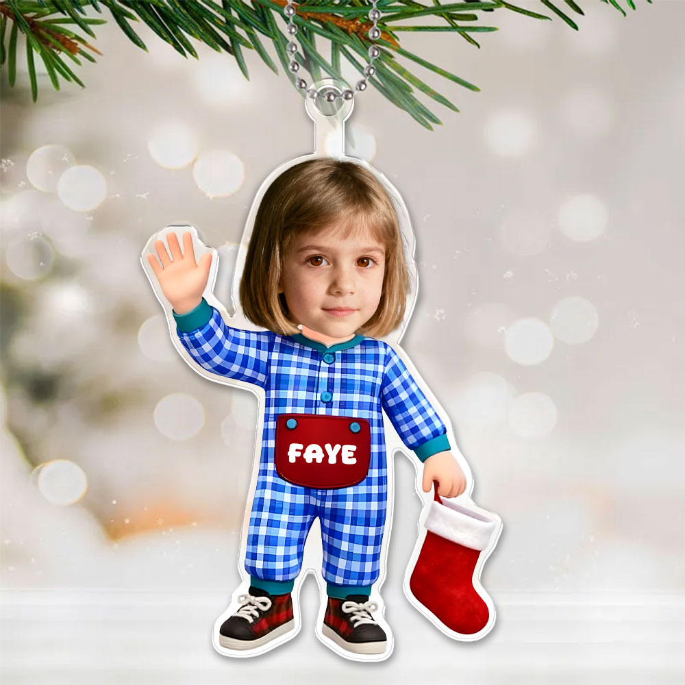 Custom 3d Effective Cristmas Ornament Custom Face & Name Decor Ornaments Gifts For Family For Lover For Kids For Christmas-mekesllser-Mekesllser,Christmas,Home Decor,Christmas Ornament