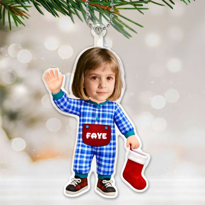 Custom 3d Effective Cristmas Ornament Custom Face & Name Decor Ornaments Gifts For Family For Lover For Kids For Christmas-mekesllser-Mekesllser,Christmas,Home Decor,Christmas Ornament