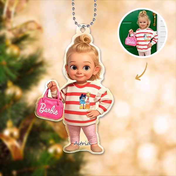 Custom 3d Effective Cristmas Ornament Custom Face & Name Decor Ornaments Gifts For Family For Lovers For Christmas For Girls-mekesllser-Mekesllser,Christmas,Home Decor,AI,Christmas Ornament