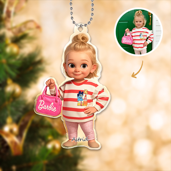 Custom 3d Effective Cristmas Ornament Custom Face & Name Decor Ornaments Gifts For Family For Lovers For Christmas For Girls-mekesllser-Mekesllser,Christmas,Home Decor,AI,Christmas Ornament