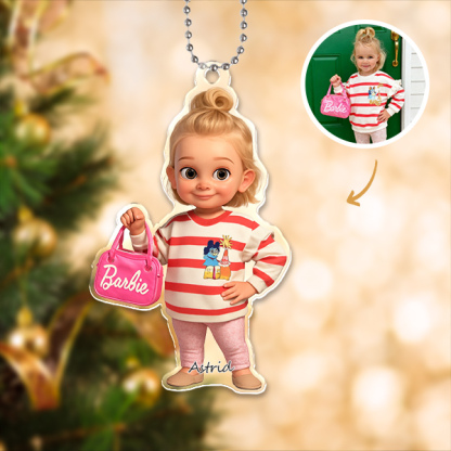 Custom 3d Effective Cristmas Ornament Custom Face & Name Decor Ornaments Gifts For Family For Lovers For Christmas For Girls-mekesllser-Mekesllser,Christmas,Home Decor,AI,Christmas Ornament