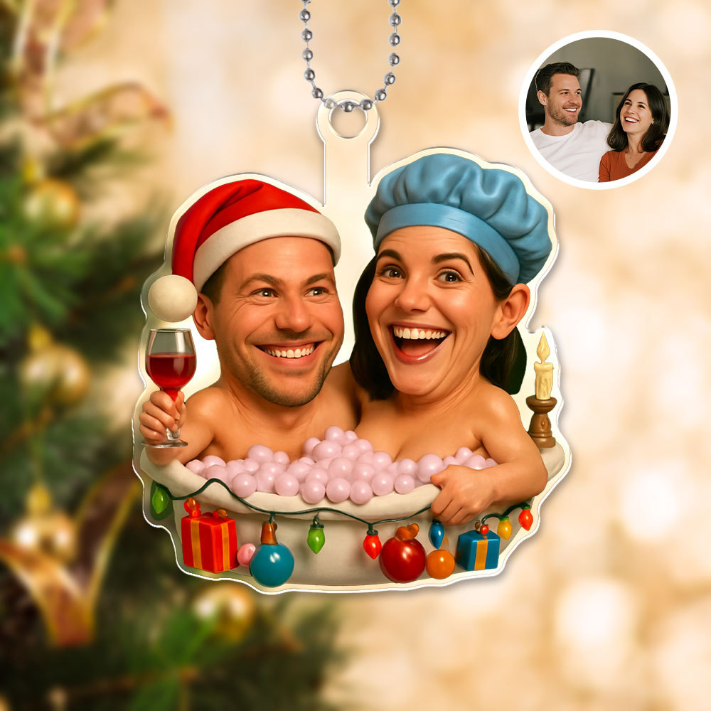 Custom Christmas Ornaments Personalized Christmas Ornaments With Photos Gifts For Couple For Christmas-mekesllser-Mekesllser,Christmas,Home Decor,AI,Christmas Ornament