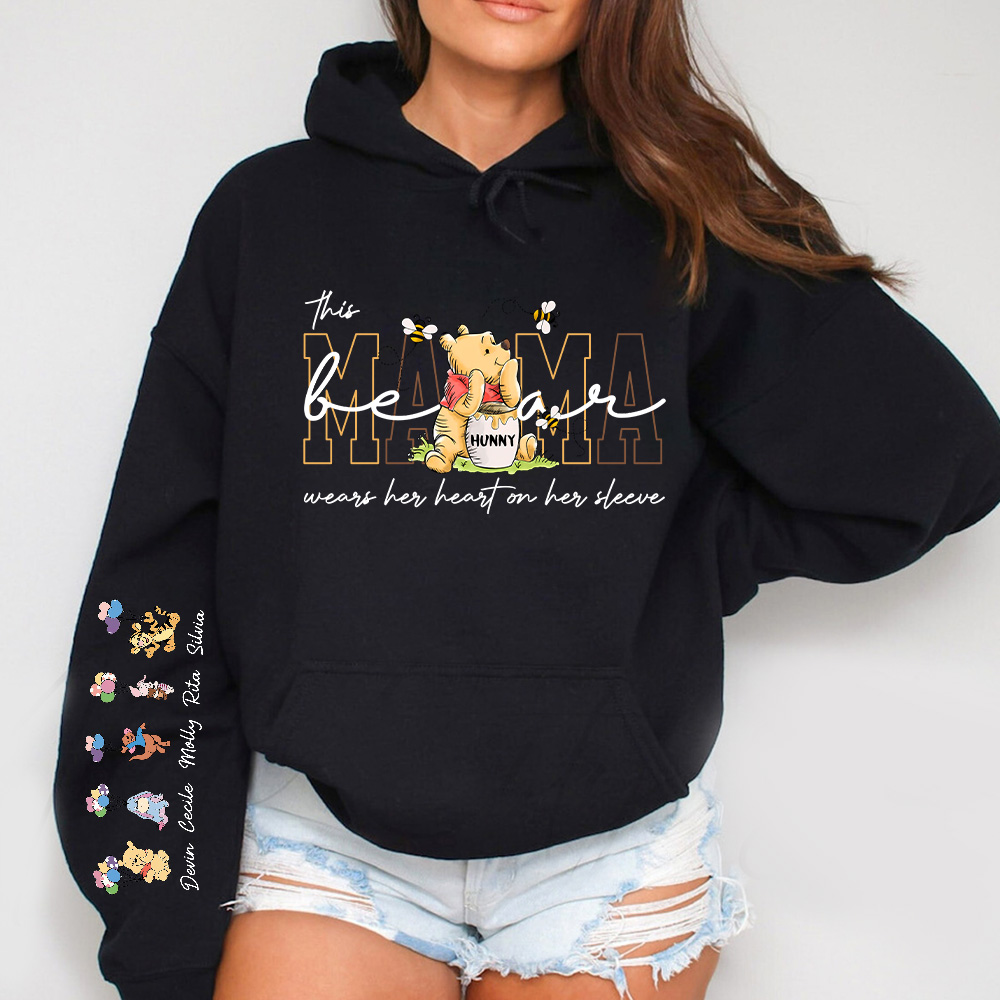 Custom MAMA Bear Crewneck/Hoodie, With Kids Names