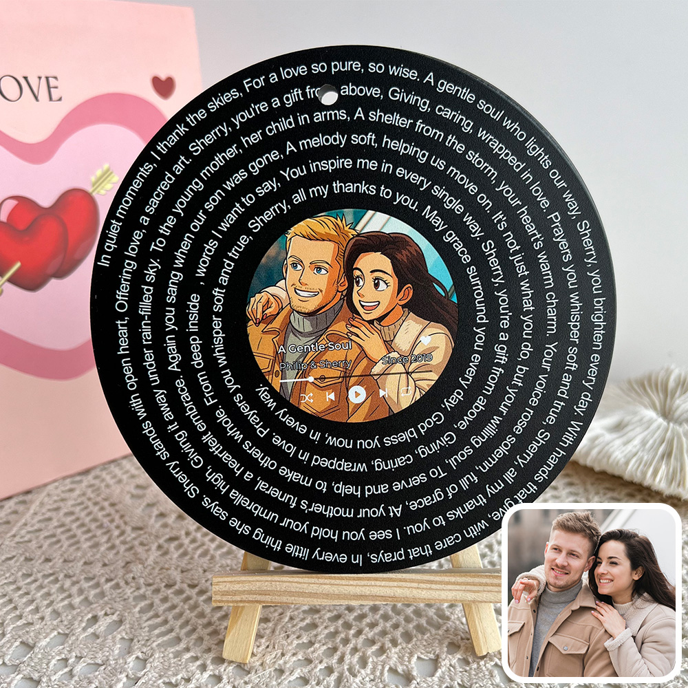 Custom Photo Music Fridge Magnet🎵