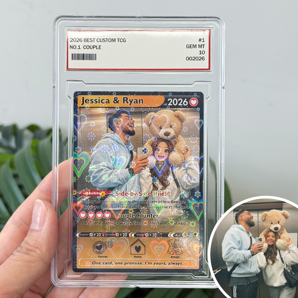 50% OFF💕Personalized Couple Anime Trainer icon Card