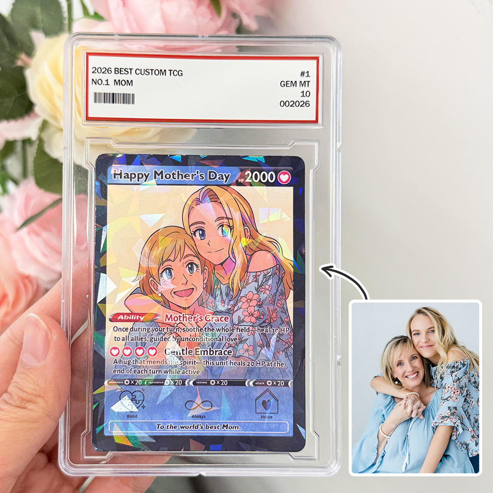 50% OFF🌷Personalized Mom Anime Trainer icon Card, Mother's Day Gift