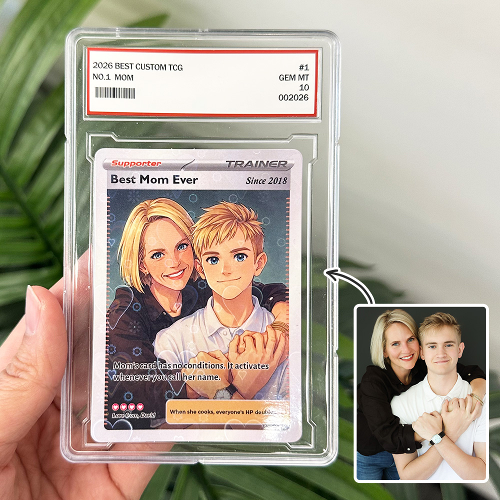 50% OFF🌷Personalized Mom Anime Supporter Trainer Card Pokecard, Mother's Day