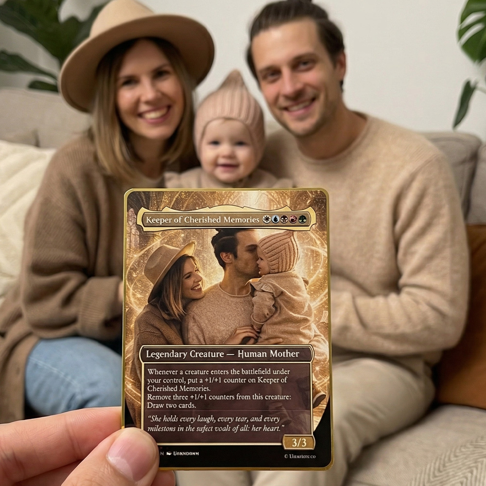 Custom Anime Mom MTG Magic TCG Card, Family Anime Card