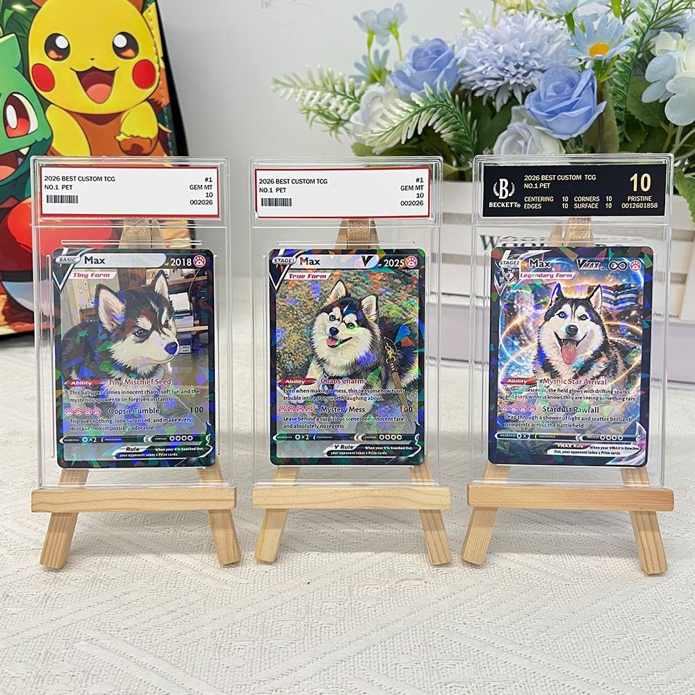 50%OFF🐶Custom Pet Photo Evolution Cards Basic Stage 1 Stage 2 Pokecard
