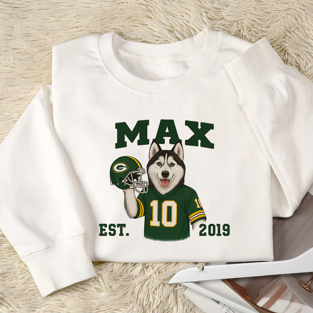Custom Pet American Football Embroidered Hoodie/Sweatshirt🏈