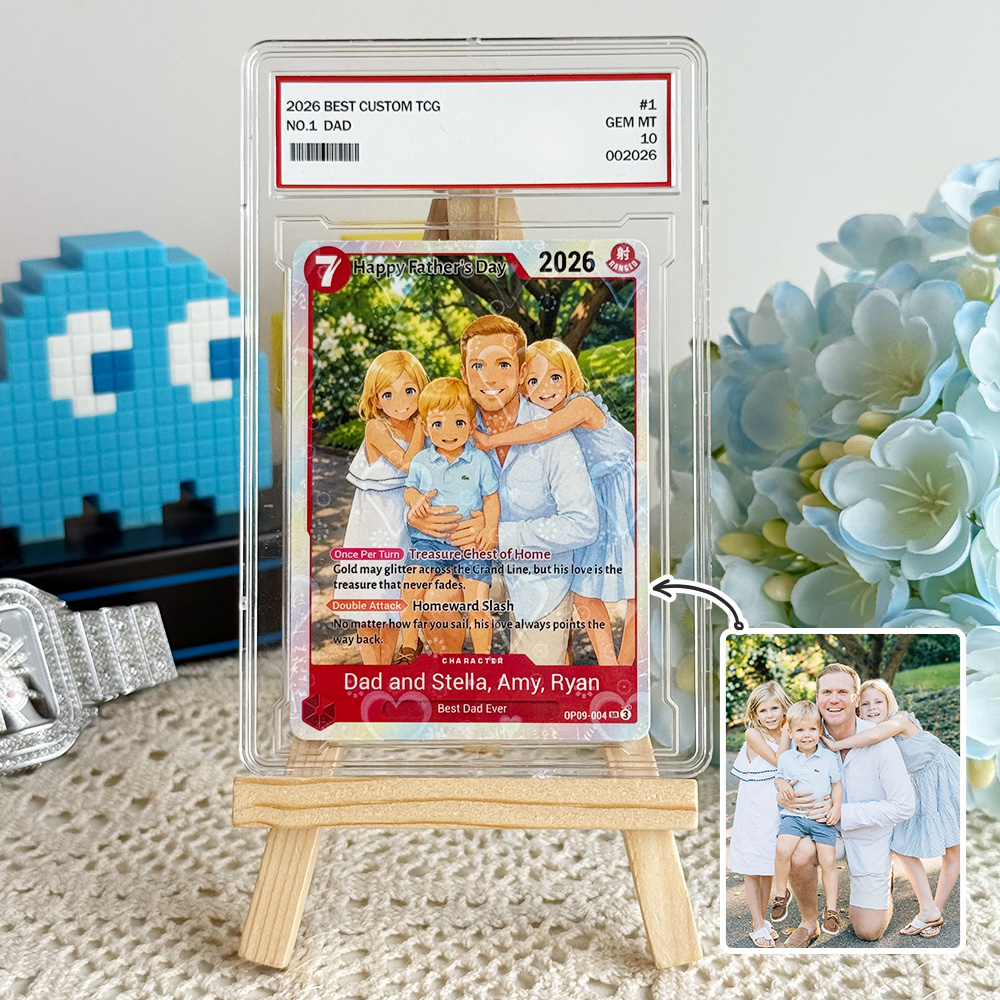 Custom Anime Photo OP TCG Card For Dad