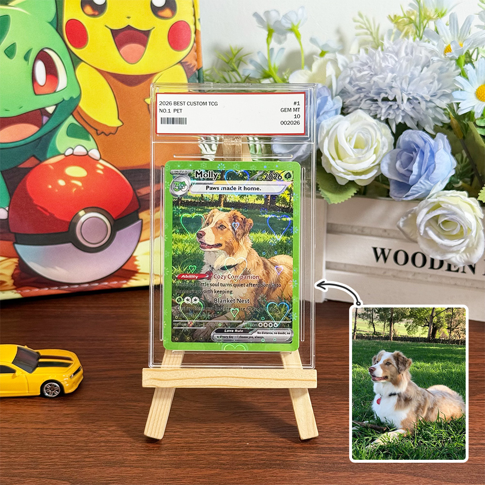 50%OFF🐶Custom 30 Years Anime Pet Photo Limited Edition Basic Card Pokecard