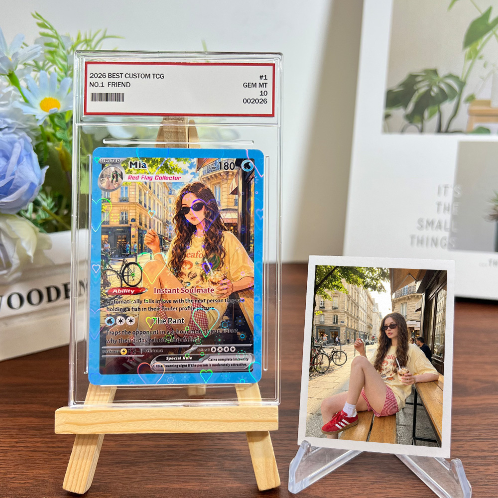 Custom Friend Anime Photo Basic Card Trading Pokecard