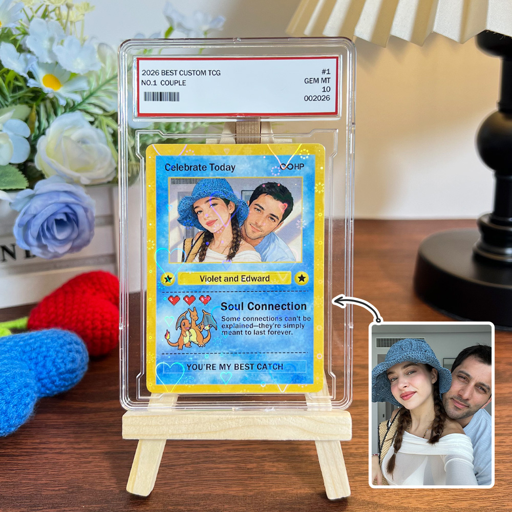 50%OFF❤️Custom Anime Couple Photo & Sprite Base Set Card Pokecard Gift