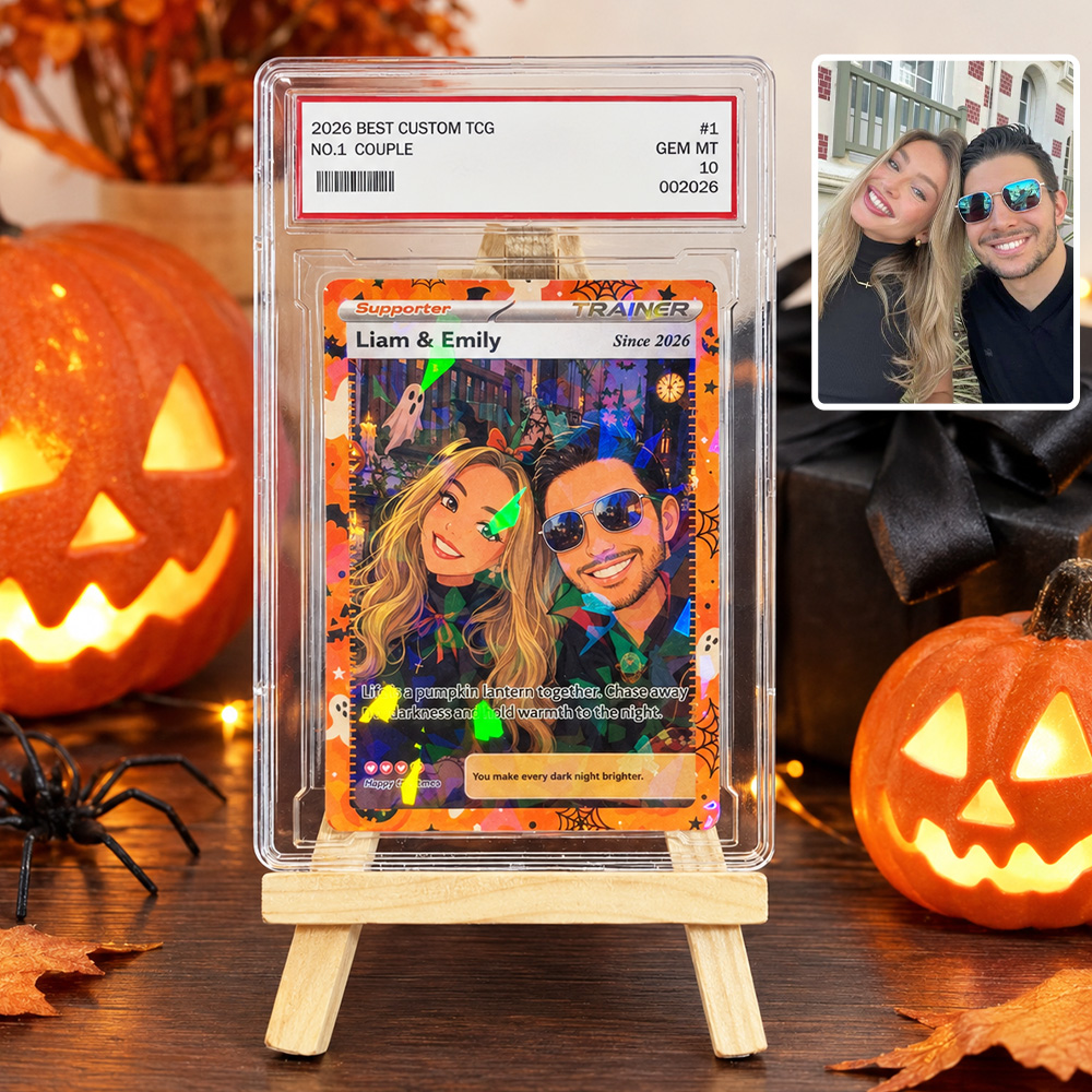 50% OFF🎃Custom Halloween Gothic Couple Anime Art Trading Card Pokecard