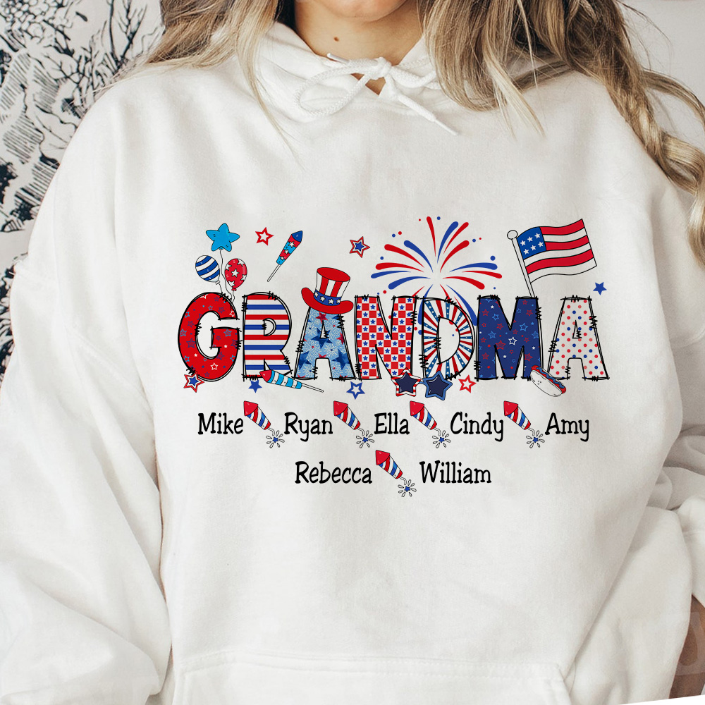 Personalized Mama 4th Of July T-Shirt, Independence Day T-shirt