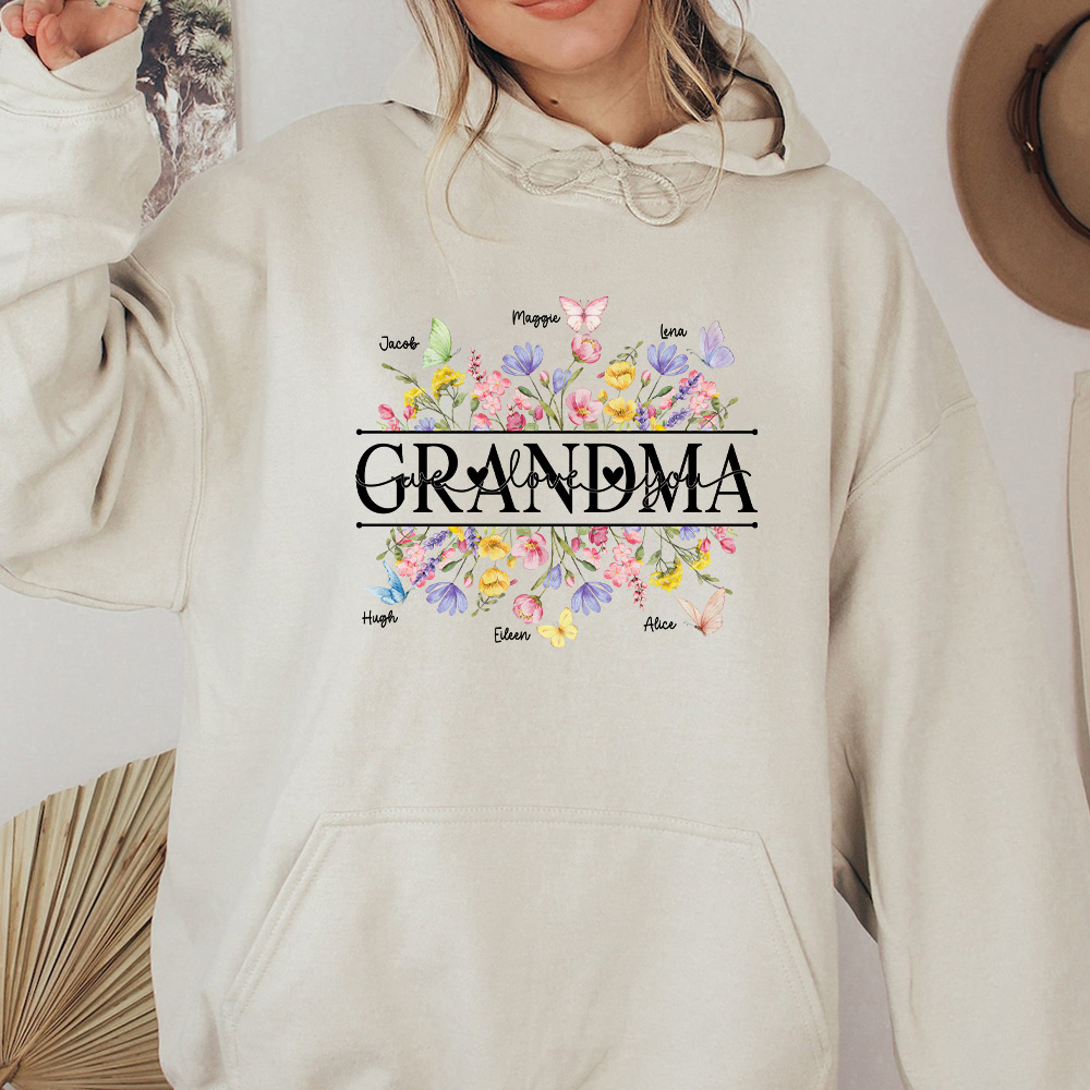 50% OFF🌟Custom Mummy with Kid Name Sweatshirt, Hoodie