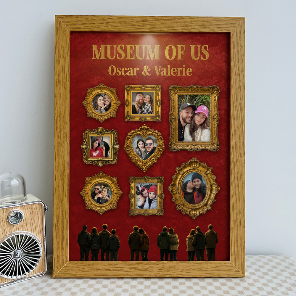 Custom Museum of Us Photo Frame Gift For Couples