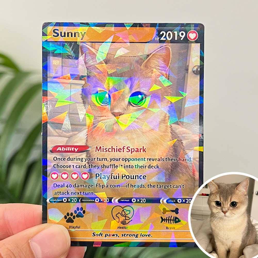 50% OFF🐾Personalized Pet Anime Trainer icon Card