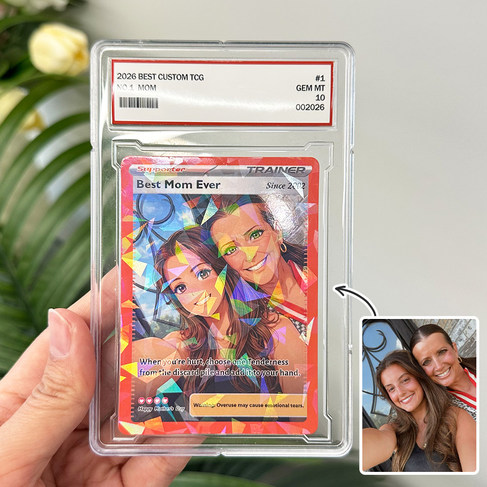 50% OFF🌷Personalized Mom Anime Supporter Trainer Card Pokecard, Mother's Day