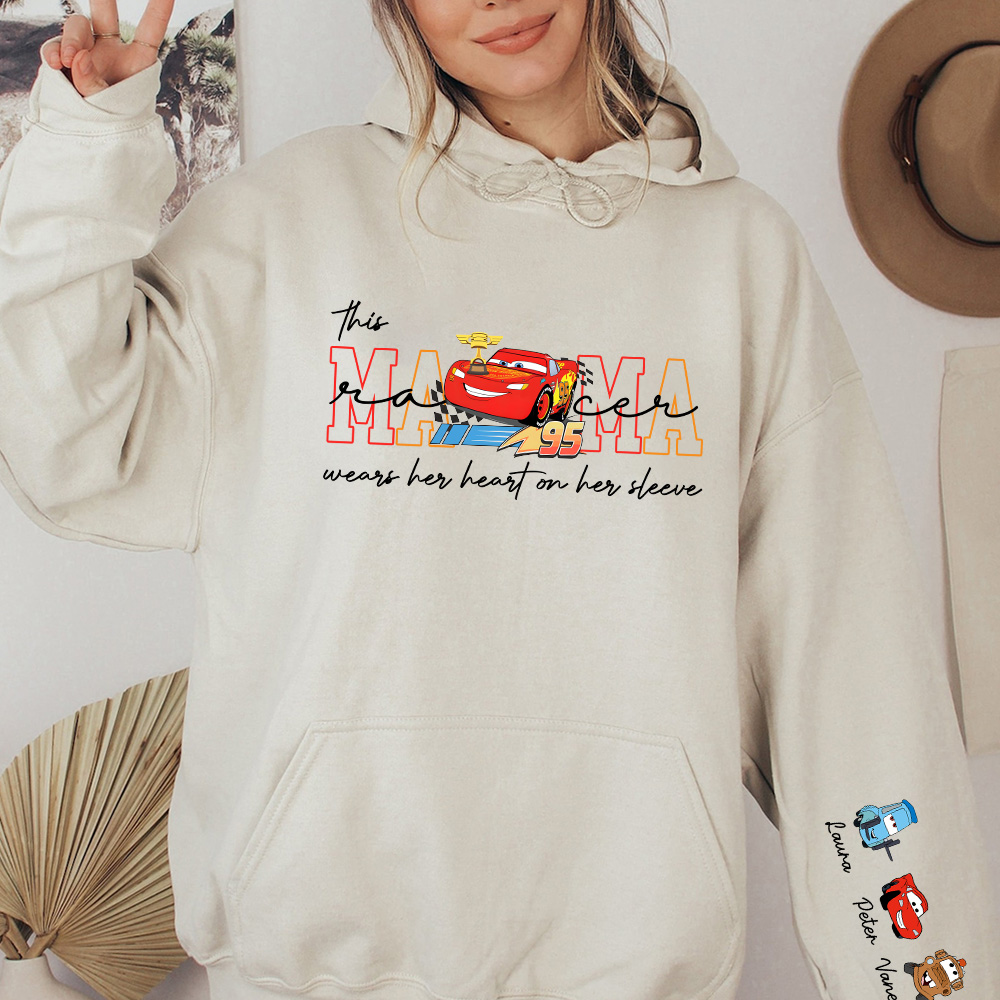 Custom MAMA Cars Crewneck/Hoodie, With Kids Names