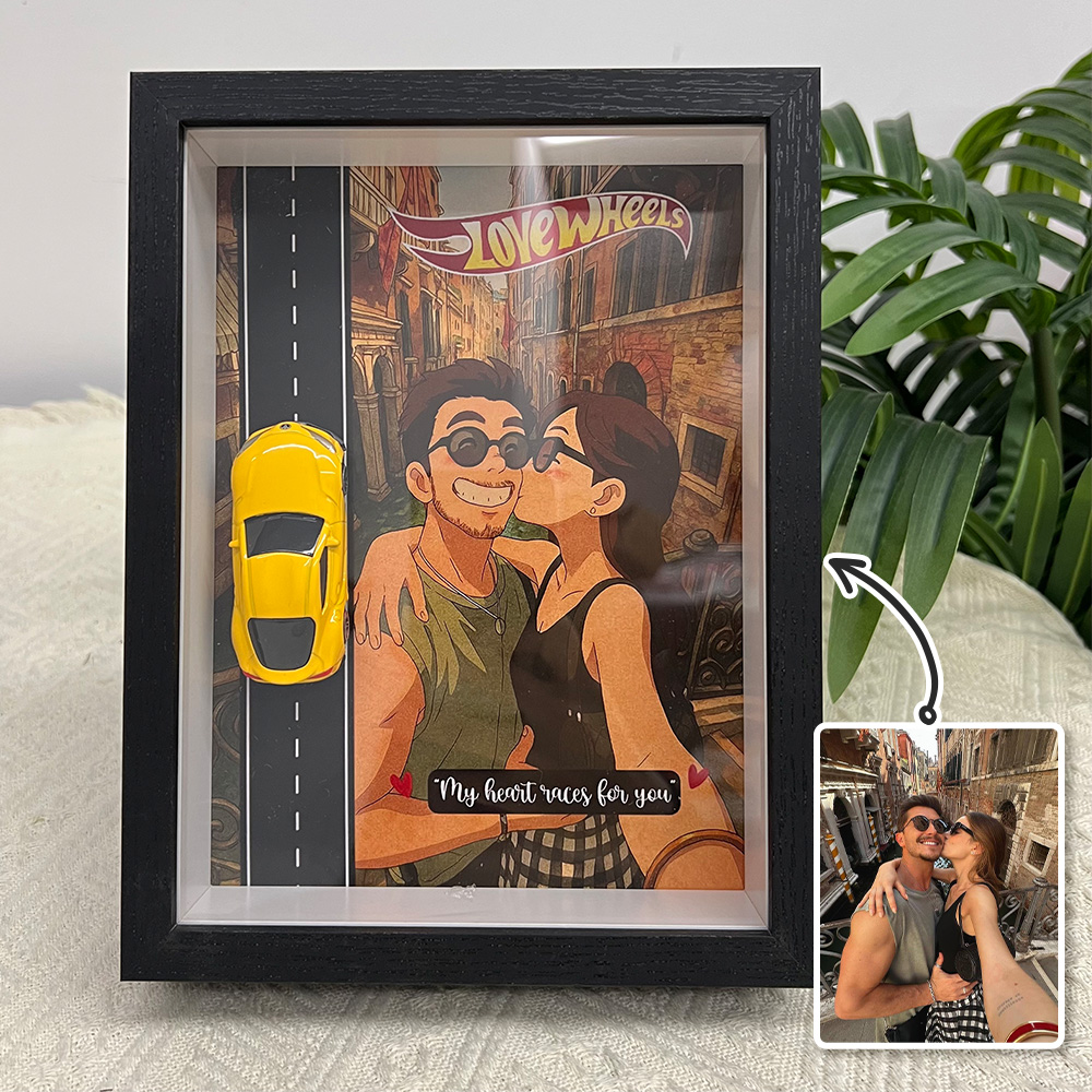 Custom Car Display Anime Portrait Frame