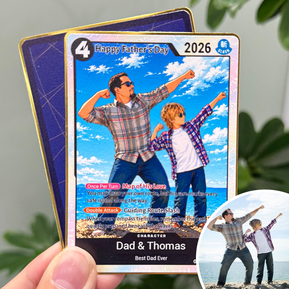 Custom Anime Photo OP TCG Card For Dad